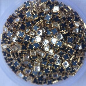 White Fitting Stones Square Shape