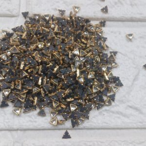 White Fitting Stones Triangle Shape