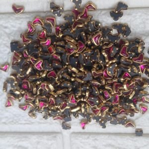 Glossy Heart Shape Kundan Stones