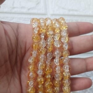 Crackle Beads Yellow