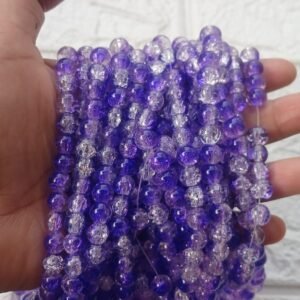 Crackle Beads Royal Blue