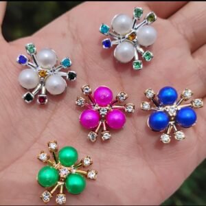 Stone Patches Brooch(5 Pieces)