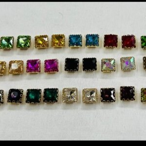 Clip Stones Square Shape(1 Piece)