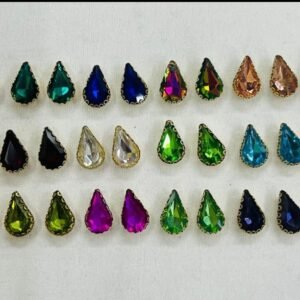 Clip Stones Drop Shape (Big Size)(1 Piece)