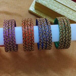 Triangle Kundan Bangles(pair)