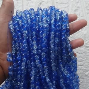 Crackle Beads Royal Blue