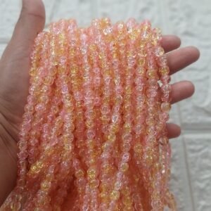Crackle Bead Orange